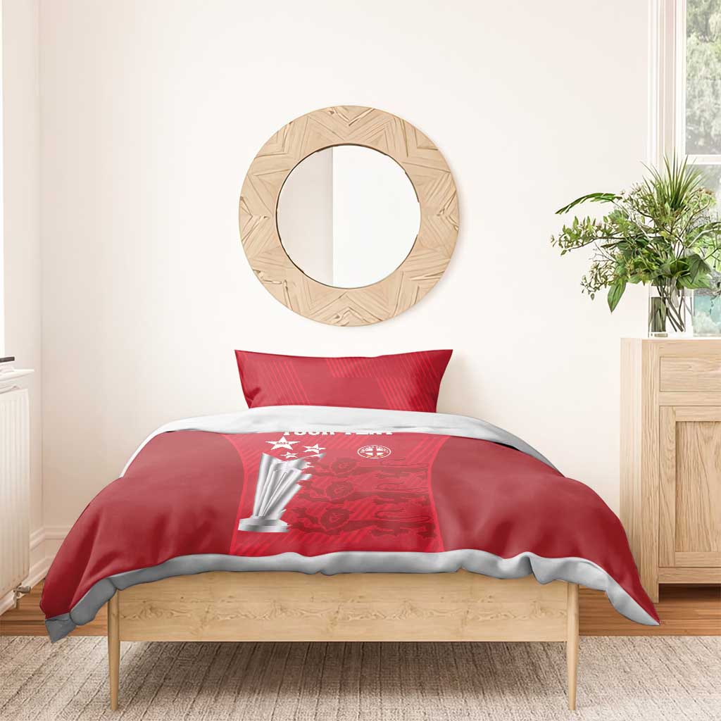 Custom England Cricket Bedding Set 3rd Champions World Cup Proud