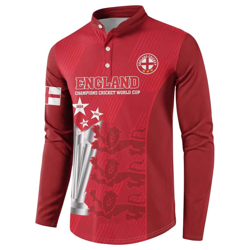 Custom England Cricket Button Sweatshirt 3rd Champions World Cup Proud