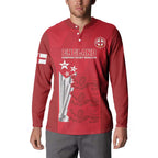 Custom England Cricket Button Sweatshirt 3rd Champions World Cup Proud