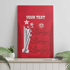 Custom England Cricket Canvas Wall Art 3rd Champions World Cup Proud