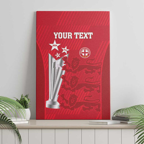 Custom England Cricket Canvas Wall Art 3rd Champions World Cup Proud