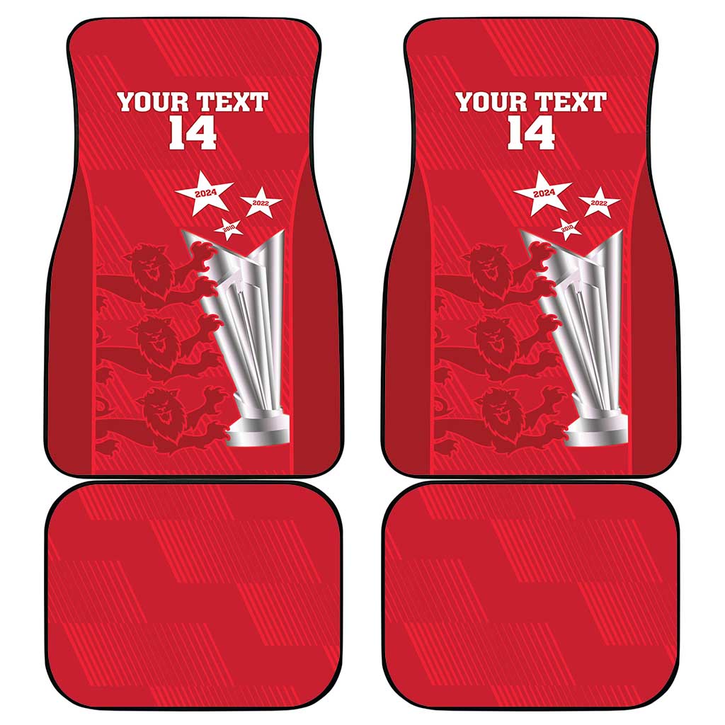 Custom England Cricket Car Mats 3rd Champions World Cup Proud