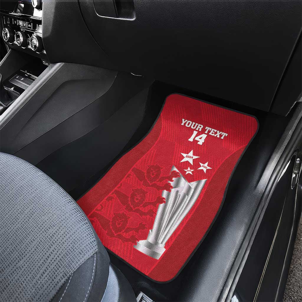 Custom England Cricket Car Mats 3rd Champions World Cup Proud