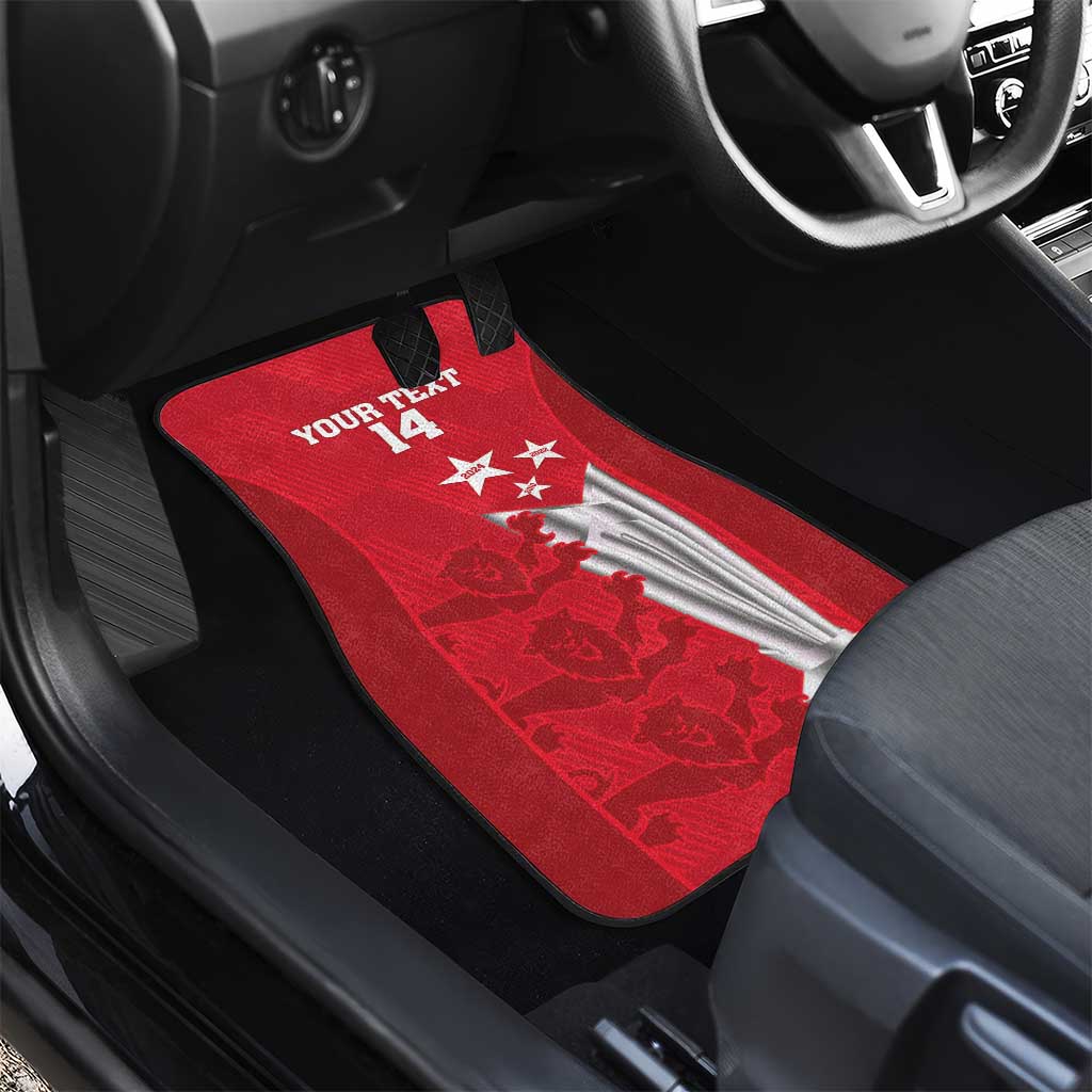 Custom England Cricket Car Mats 3rd Champions World Cup Proud