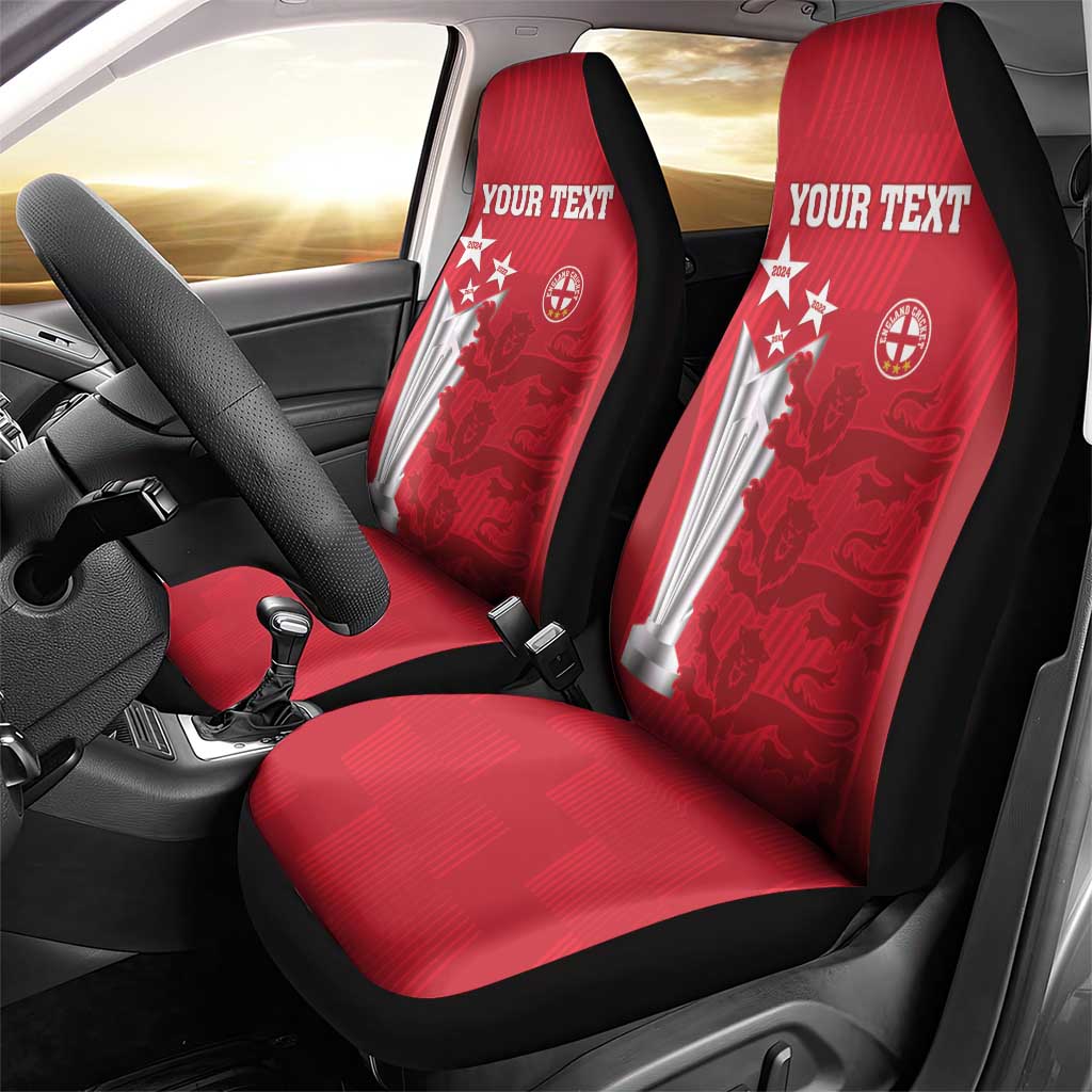 Custom England Cricket Car Seat Cover 3rd Champions World Cup Proud