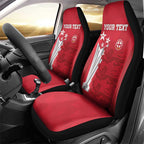 Custom England Cricket Car Seat Cover 3rd Champions World Cup Proud