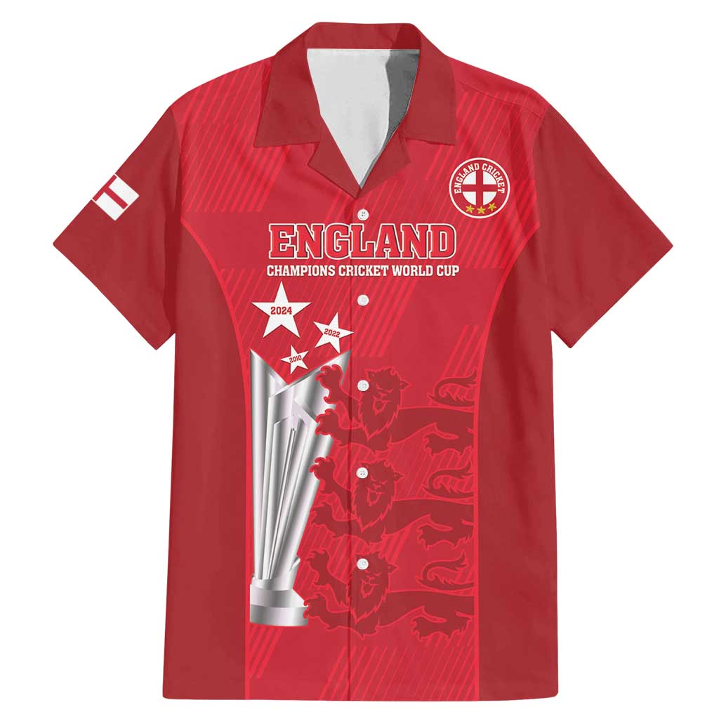 Custom England Cricket Family Matching Mermaid Dress and Hawaiian Shirt 3rd Champions World Cup Proud