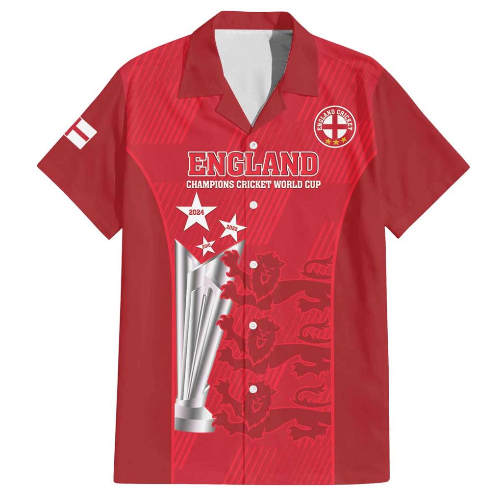 Custom England Cricket Family Matching Off The Shoulder Long Sleeve Dress and Hawaiian Shirt 3rd Champions World Cup Proud