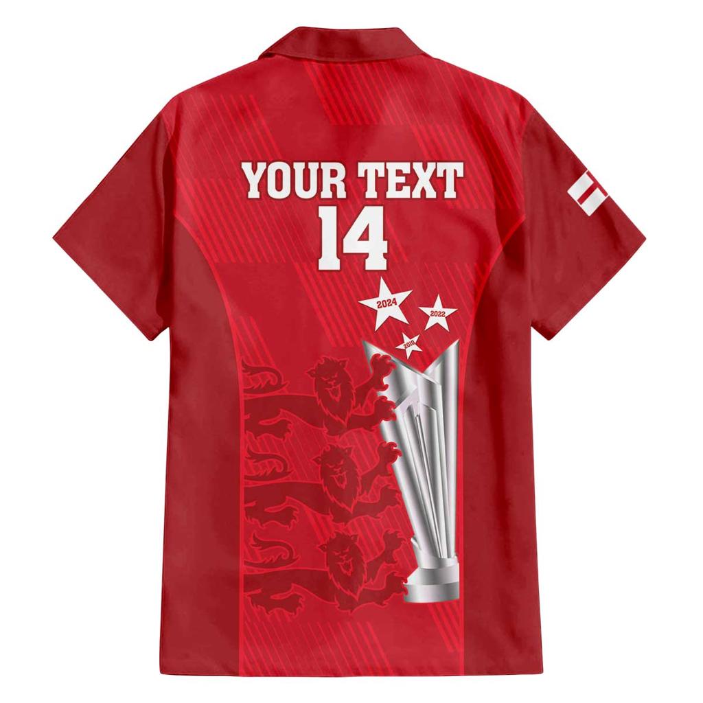 Custom England Cricket Family Matching Off The Shoulder Long Sleeve Dress and Hawaiian Shirt 3rd Champions World Cup Proud