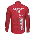 Custom England Cricket Family Matching Off Shoulder Short Dress and Hawaiian Shirt 3rd Champions World Cup Proud