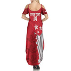 Custom England Cricket Family Matching Summer Maxi Dress and Hawaiian Shirt 3rd Champions World Cup Proud