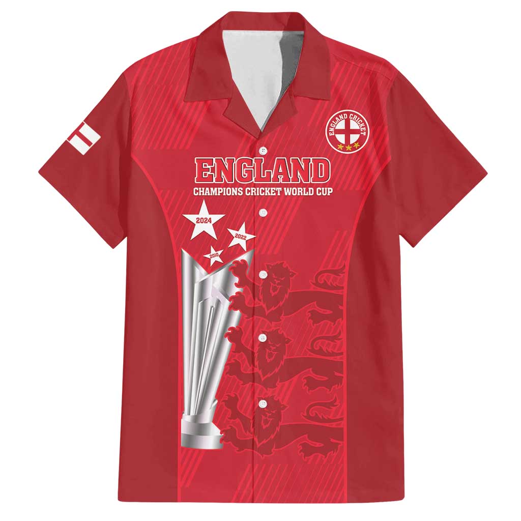 Custom England Cricket Family Matching Tank Maxi Dress and Hawaiian Shirt 3rd Champions World Cup Proud