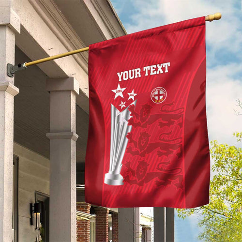Custom England Cricket Garden Flag 3rd Champions World Cup Proud