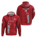 Custom England Cricket Hoodie 3rd Champions World Cup Proud