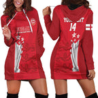 Custom England Cricket Hoodie Dress 3rd Champions World Cup Proud