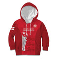 Custom England Cricket Kid Hoodie 3rd Champions World Cup Proud