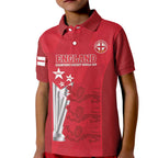 Custom England Cricket Kid Polo Shirt 3rd Champions World Cup Proud