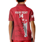 Custom England Cricket Kid Polo Shirt 3rd Champions World Cup Proud