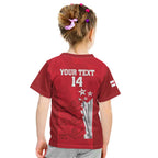 Custom England Cricket Kid T Shirt 3rd Champions World Cup Proud