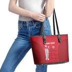 Custom England Cricket Leather Tote Bag 3rd Champions World Cup Proud