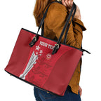 Custom England Cricket Leather Tote Bag 3rd Champions World Cup Proud