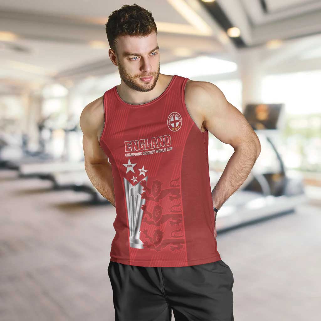 Custom England Cricket Men Tank Top 3rd Champions World Cup Proud