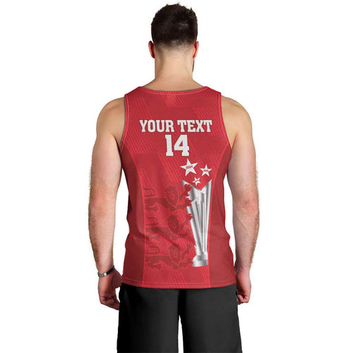 Custom England Cricket Men Tank Top 3rd Champions World Cup Proud