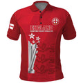 Custom England Cricket Polo Shirt 3rd Champions World Cup Proud