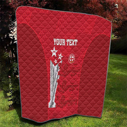 Custom England Cricket Quilt 3rd Champions World Cup Proud