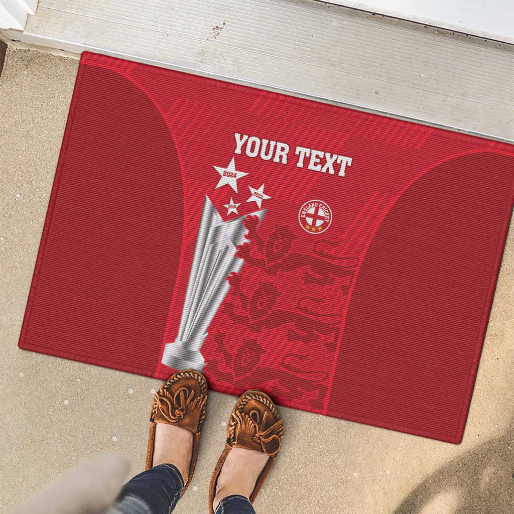 Custom England Cricket Rubber Doormat 3rd Champions World Cup Proud