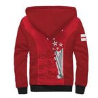 Custom England Cricket Sherpa Hoodie 3rd Champions World Cup Proud