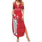 Custom England Cricket Summer Maxi Dress 3rd Champions World Cup Proud