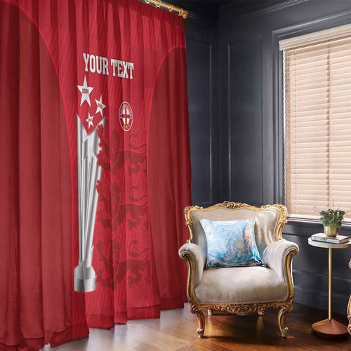 Custom England Cricket Window Curtain 3rd Champions World Cup Proud