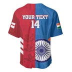 Custom India And England Cricket Baseball Jersey 2024 Together Dynamic Version