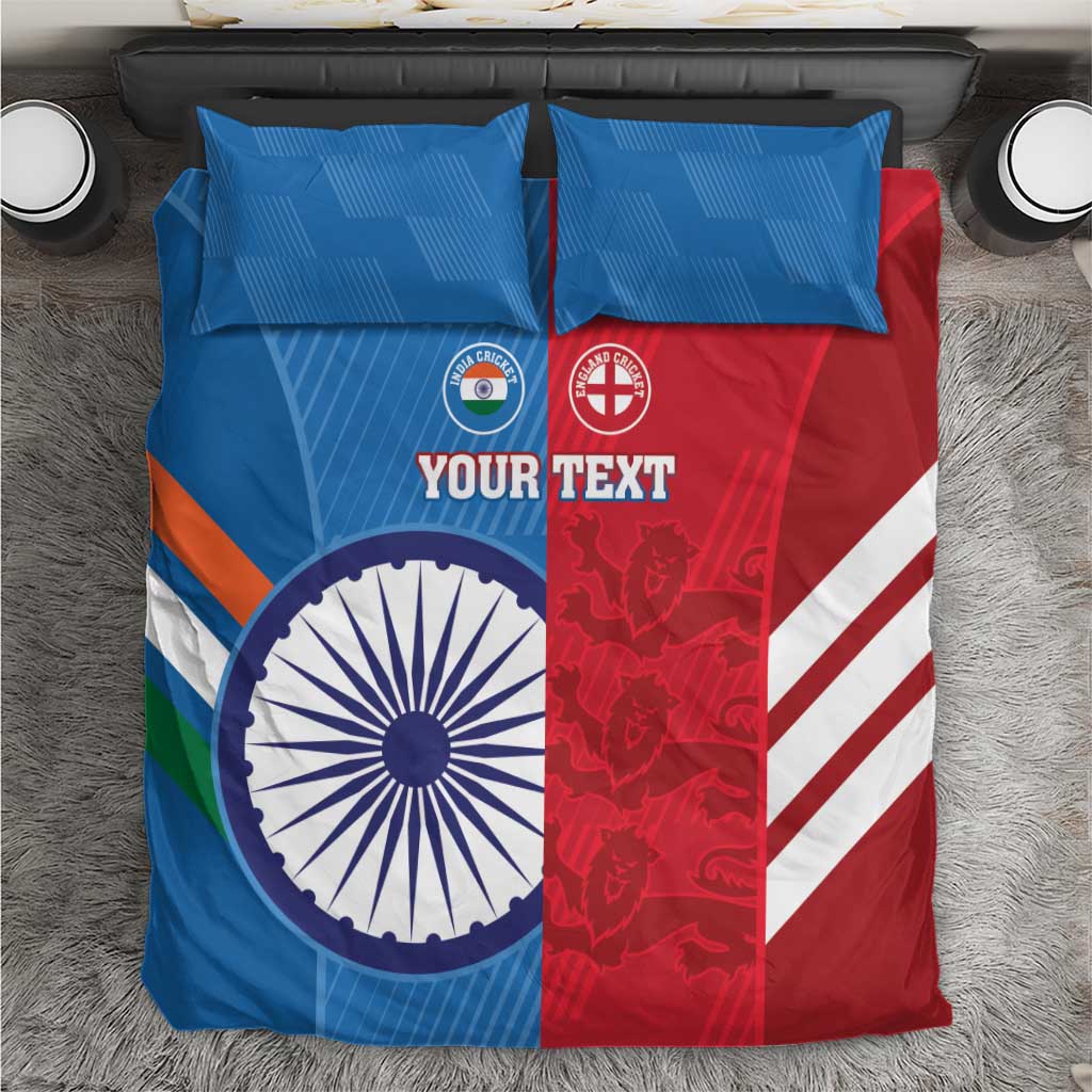 Custom India And England Cricket Bedding Set 2024 Together Dynamic Version