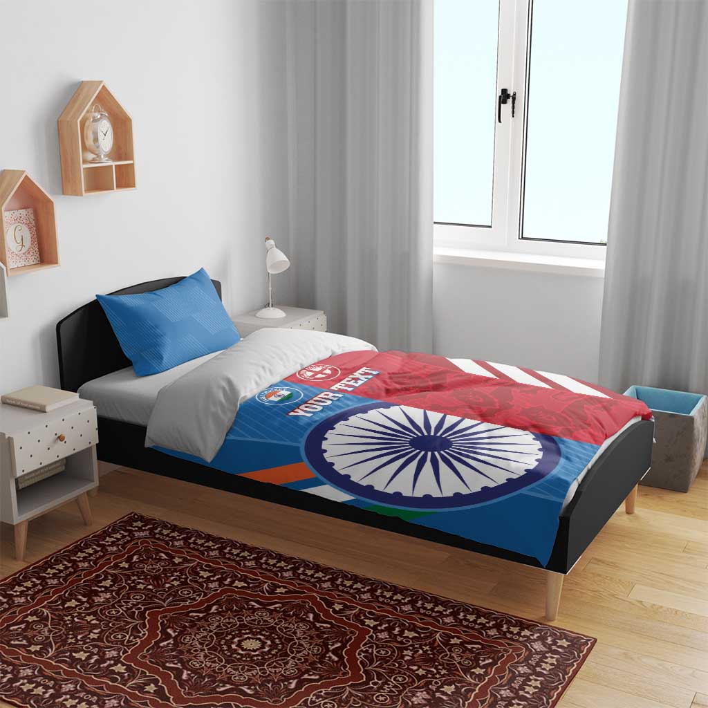 Custom India And England Cricket Bedding Set 2024 Together Dynamic Version