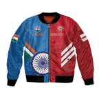 Custom India And England Cricket Bomber Jacket 2024 Together Dynamic Version