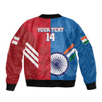 Custom India And England Cricket Bomber Jacket 2024 Together Dynamic Version