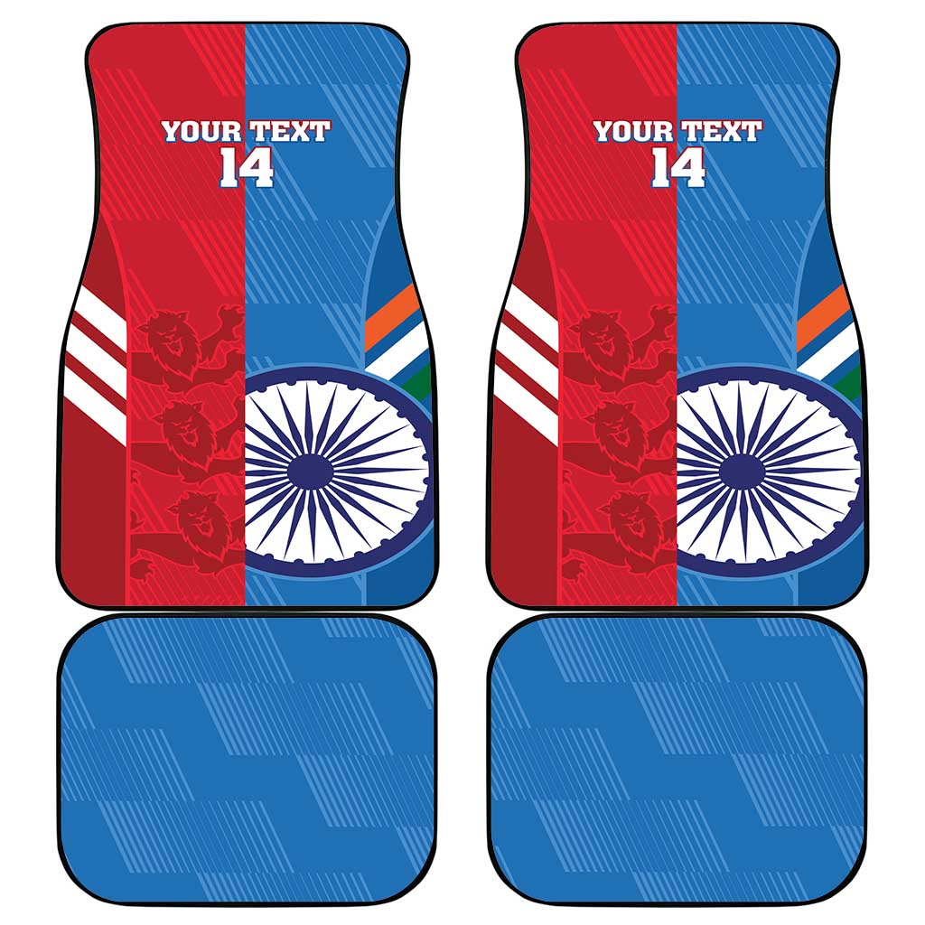 Custom India And England Cricket Car Mats 2024 Together Dynamic Version