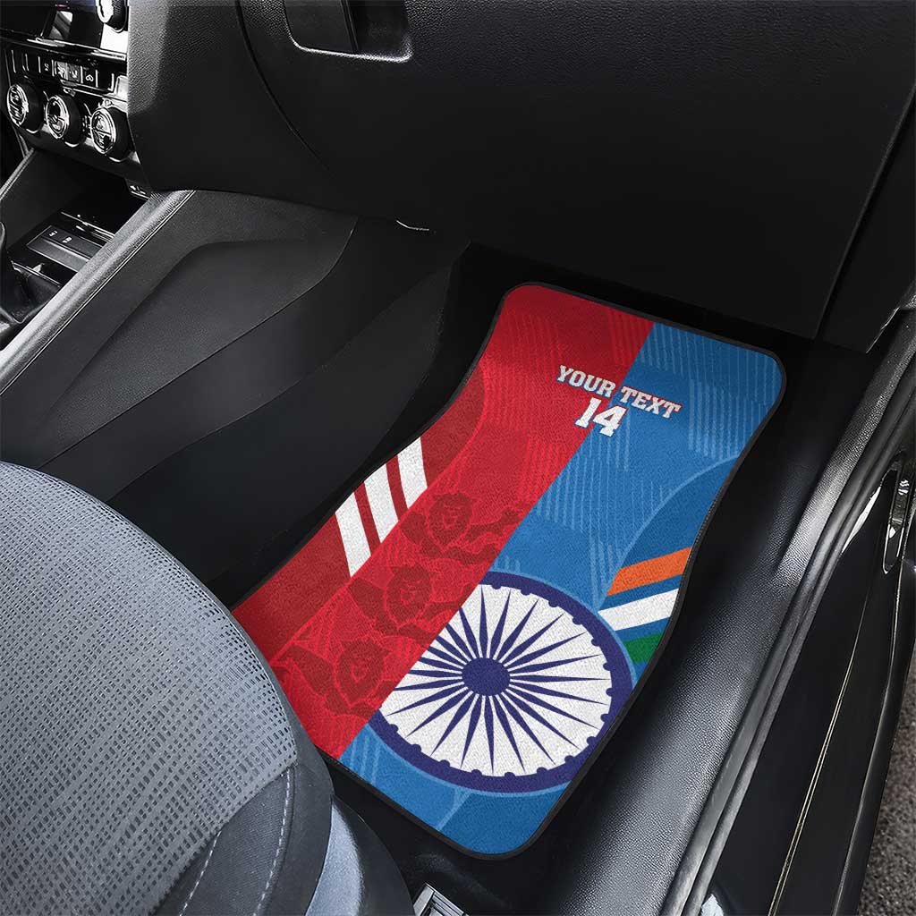 Custom India And England Cricket Car Mats 2024 Together Dynamic Version