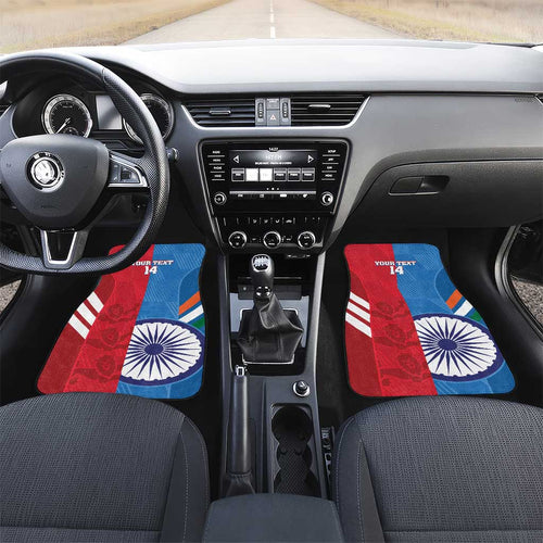 Custom India And England Cricket Car Mats 2024 Together Dynamic Version
