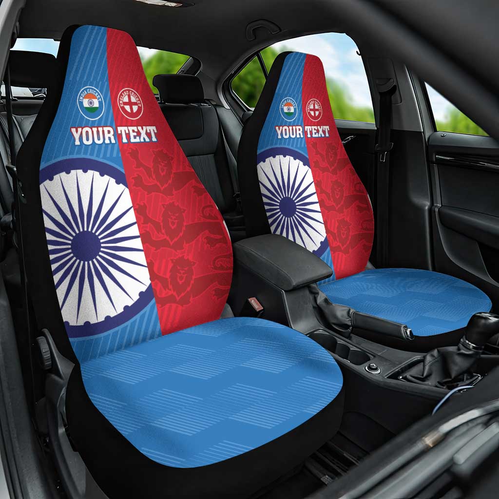Custom India And England Cricket Car Seat Cover 2024 Together Dynamic Version