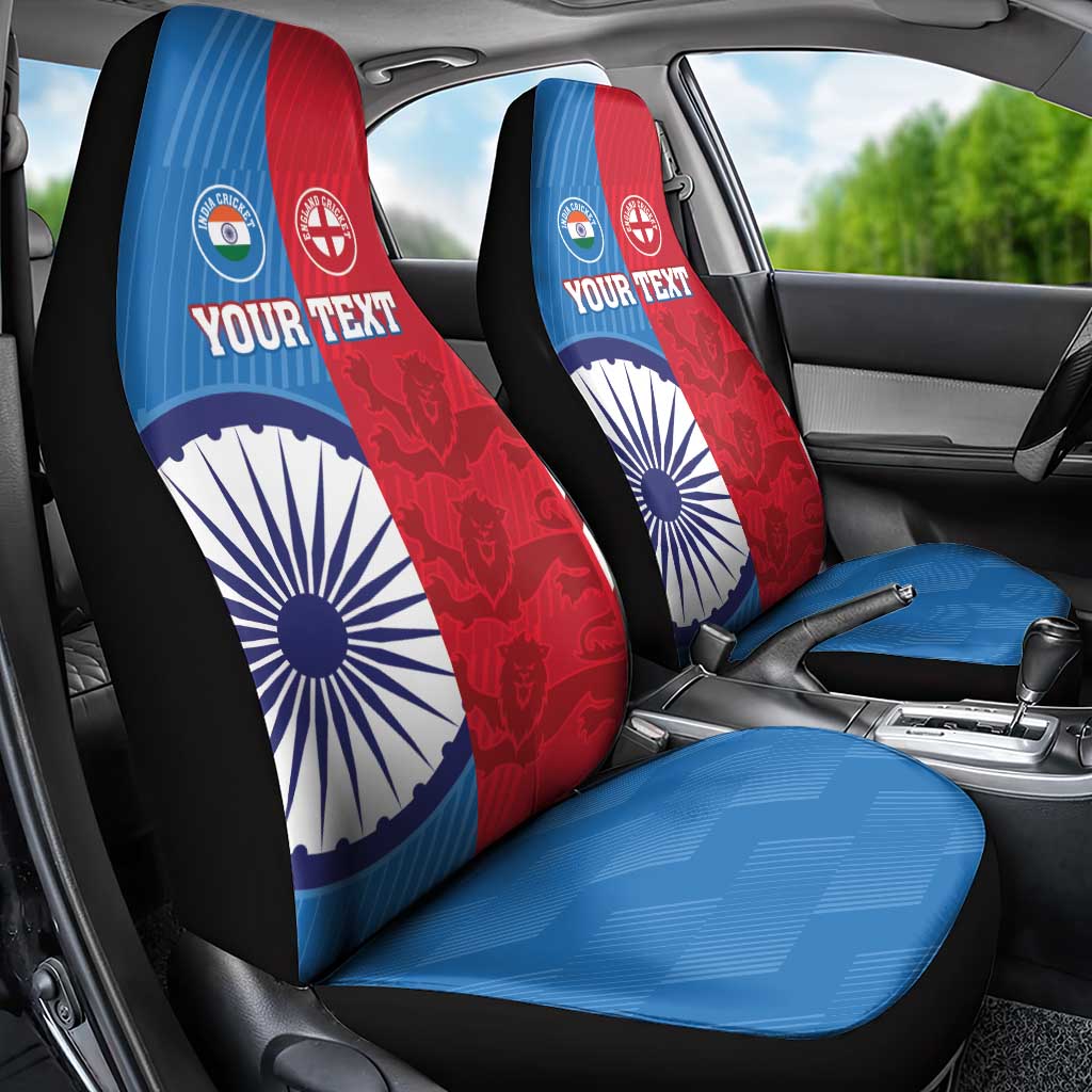 Custom India And England Cricket Car Seat Cover 2024 Together Dynamic Version