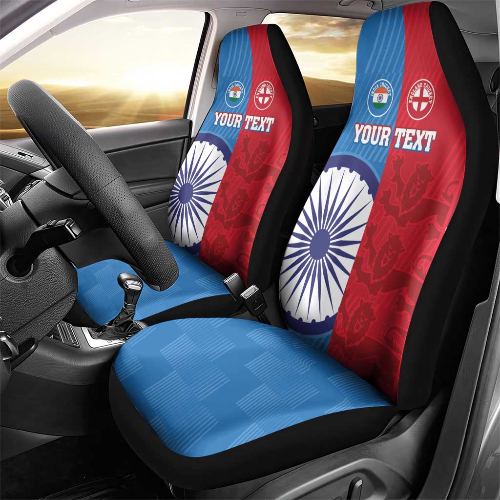 Custom India And England Cricket Car Seat Cover 2024 Together Dynamic Version