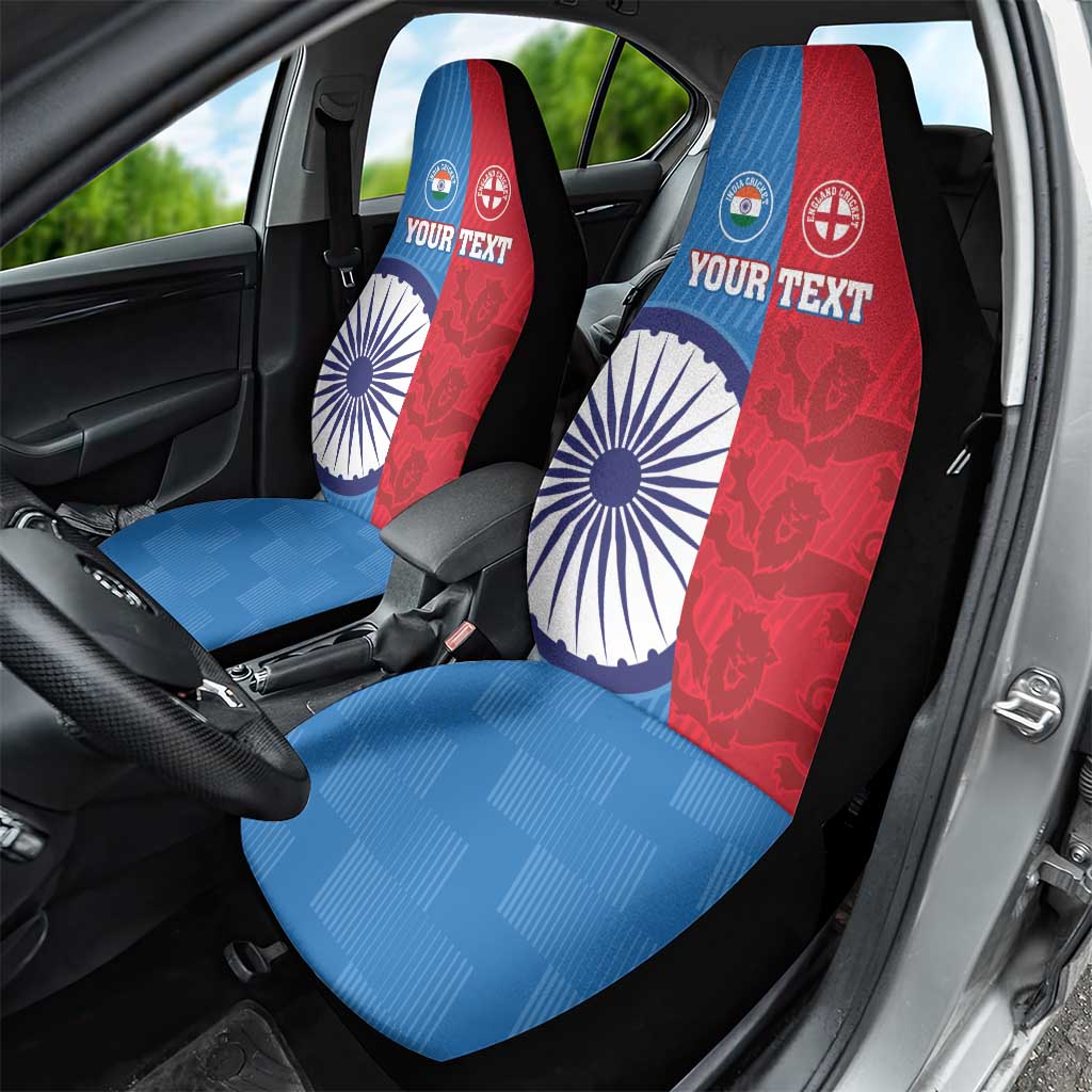 Custom India And England Cricket Car Seat Cover 2024 Together Dynamic Version