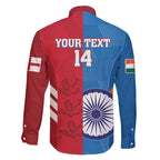 Custom India And England Cricket Family Matching Long Sleeve Bodycon Dress and Hawaiian Shirt 2024 Together Dynamic Version