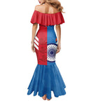 Custom India And England Cricket Family Matching Mermaid Dress and Hawaiian Shirt 2024 Together Dynamic Version