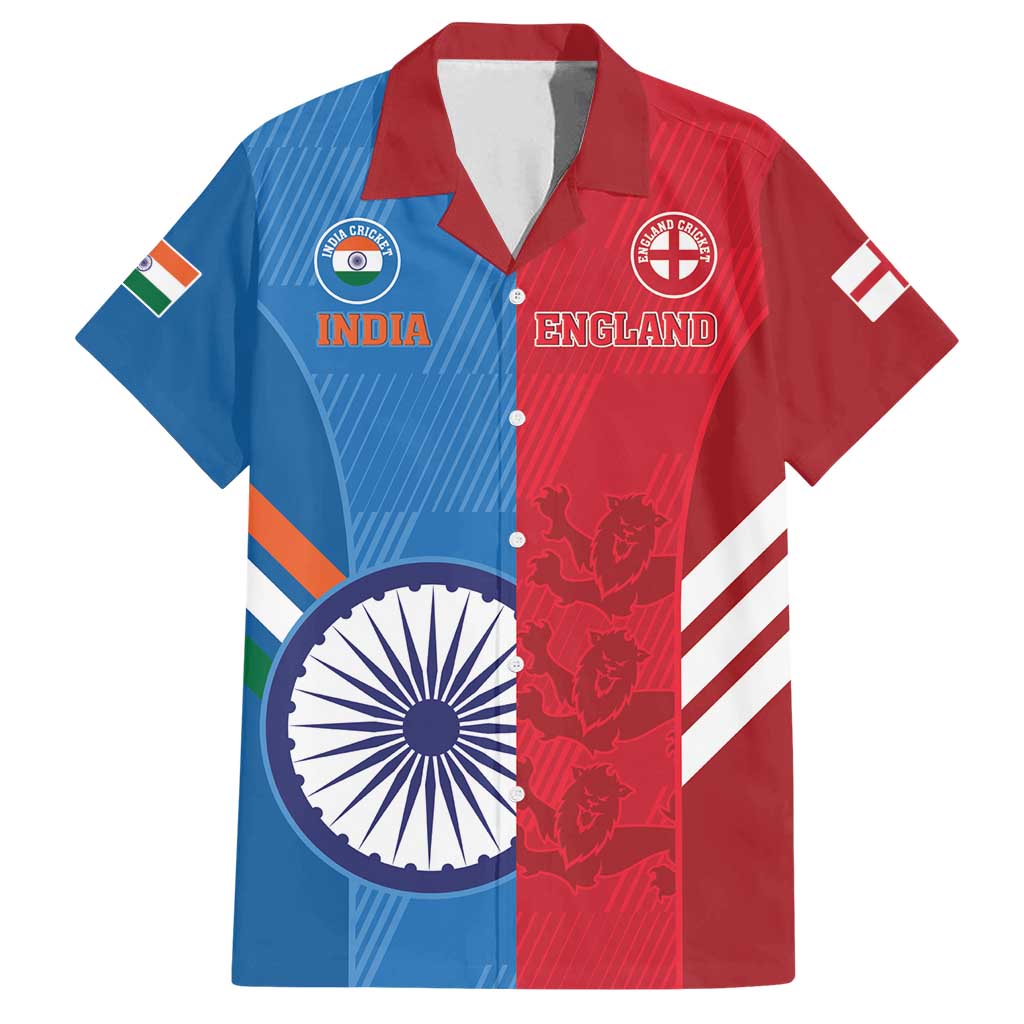 Custom India And England Cricket Family Matching Tank Maxi Dress and Hawaiian Shirt 2024 Together Dynamic Version