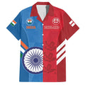 Custom India And England Cricket Hawaiian Shirt 2024 Together Dynamic Version