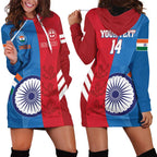 Custom India And England Cricket Hoodie Dress 2024 Together Dynamic Version